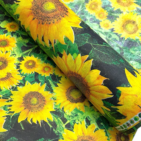 Tnt Estampado - Flores Do Sol Branco 06066