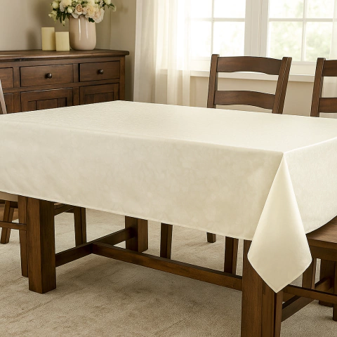 Toalha De Mesa Térmica Fiora - Creme e Dourado