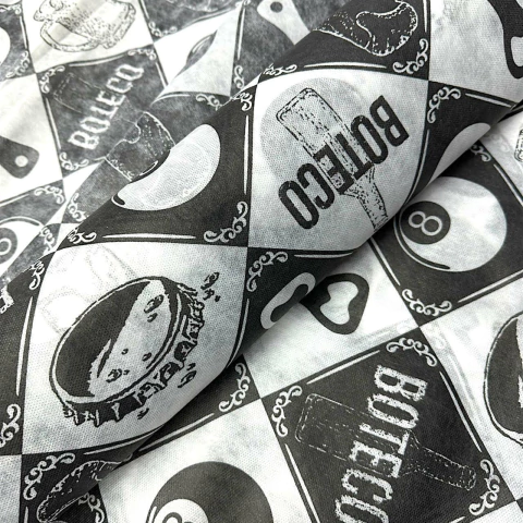 Tnt Estampado - Barzinho Preto/Branco