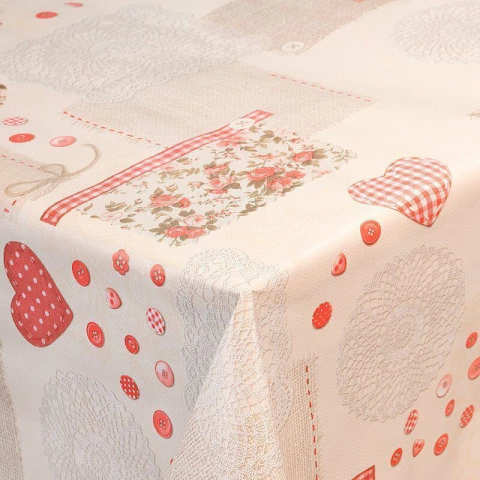 Toalha De Mesa Térmica Lisboa - Red Love