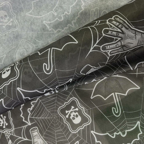 Tnt Estampado Hallowen Mãozinha 1m x 1,40m