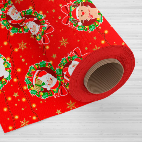 Tnt Estampado - Natal Luz Vermelho