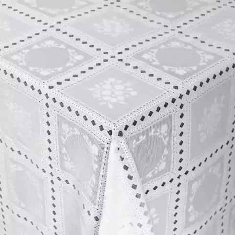 Toalha De Mesa De Renda Branca Suavidade REF.691