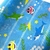 Tnt Estampado - Five Shark Azul Branco na internet