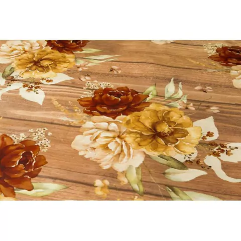 Toalha de Chá Centro de Mesa 70cm x 70cm - Floral Madeirado