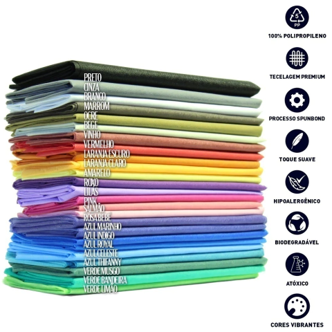 TNT Colorido 40g - 10 Metros (Escolha a Cor)