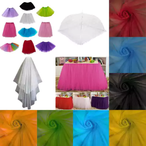 Tecido Tule Poliéster para Artesanato e Mosqueteiro - 10 Metros