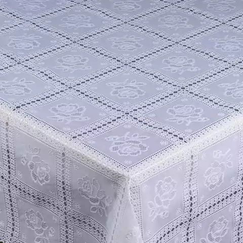 Toalha De Mesa De Renda Branca Modernidade REF.622