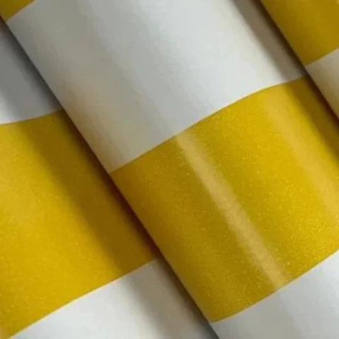 Bagum Napa Amarelo com Branco Listrado 1m x 1,40m