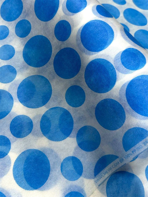 Tnt Estampado - Multibolas Azul Fundo Branco