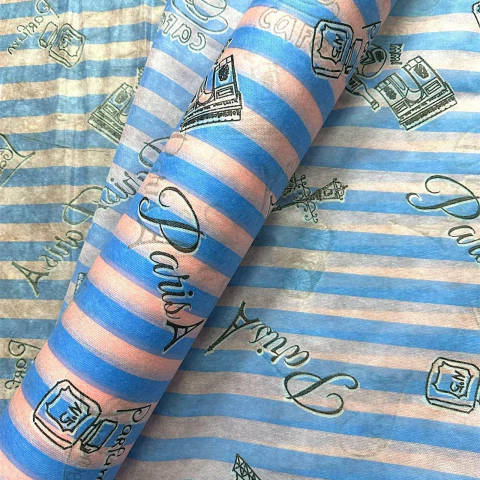 Tnt Estampado - Paris Azul/Rosa