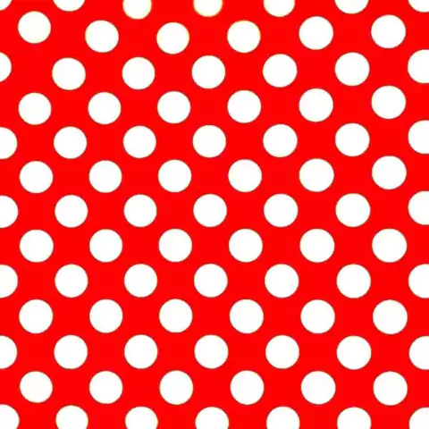 Tnt Estampado - Poa Vermelho Bola Branca AK