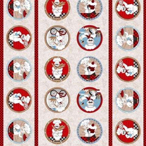 Toalha de mesa Quadrada para 4 cadeiras (1,35 x 1,38) - Bon appetite