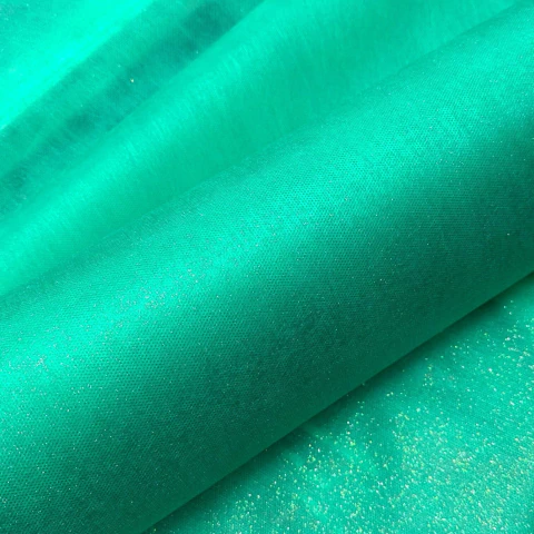 TNT Estampado Glitter Verde 1 Metro - comprar online