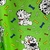5 Metros Tecido Gorgurinho Estampado - Dálmata Verde na internet