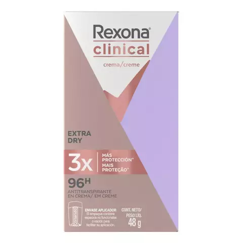 REXONA CLINICAL CREMA MUJER EXTRA DRY