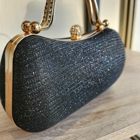Sobre Clutch brillos + strass