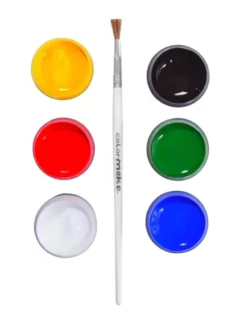 CARTELA TINTA LÍQUIDA 6 CORES COM PINCEL na internet
