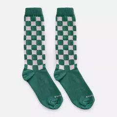 MEIA QUADRICULADA HORTELÃ - comprar online