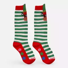MEIA AJUDANTE DE PAPAI NOEL COM POMPOM na internet
