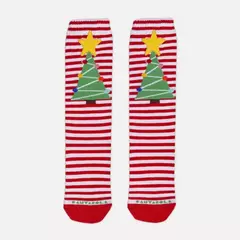 MEIA MAGIA DE NATAL (COM APLIQUE DE ESTRELA)