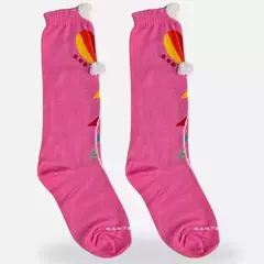 Meia Balão Colorido Pink na internet
