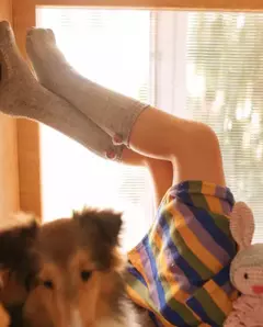 Meia Pom Pom Mescla - Feito Por Mamãe 
