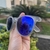 Óculos de Sol Sampa cinza com lente azul Redondo para Corredores