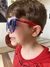 Imagem do Óculos Baixa Pace Infantil Floripinha Azul com Vermelho
