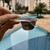 Óculos de Sol San Martín Transparente com Azul Retangular para Corredores