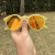 Óculos de Sol Madri Amarelo com Laranja Redondo para Corredores - comprar online