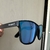 Óculos de Sol San Martín Preto Fosco com Azul Retangular para Corredores - comprar online