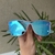 Óculos de Sol San Martín 2.0 Rosa & Azul Degradê com lente Azul