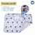 Trocador de fraldas Disney Baby Mickey em algodão, medindo 47x67 cm, com estampas do Mickey Mouse e detalhes em azul.