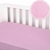 Lençol De Elastico Avulso Berço Americano Menina 150 Fios 100% Algodão Bolinha Rosa Minasrey