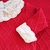 Kit Saída Maternidade Tricot Luxo para Bebê Recém-Nascido Menina Diamante com Manta e Body Vermelha na internet