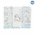Kit de 3 panos de boca babete para bebê, com estampas de animais em cores suaves e design confortável.