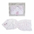 Toalhão Soft Bebe Tripla Camada Fralda Capuz Bordado Tema Flores Rosa 1,00x85cm 100% Algodão Menina Minasrey
