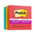Bloco Adesivo 76mmX76mm POST-IT Diversão 5 Cores c/ 90 Folhas Cada
