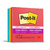 Bloco Adesivo 76mmX76mm POST-IT Diversão 3 Cores c/ 90 Folhas Cada