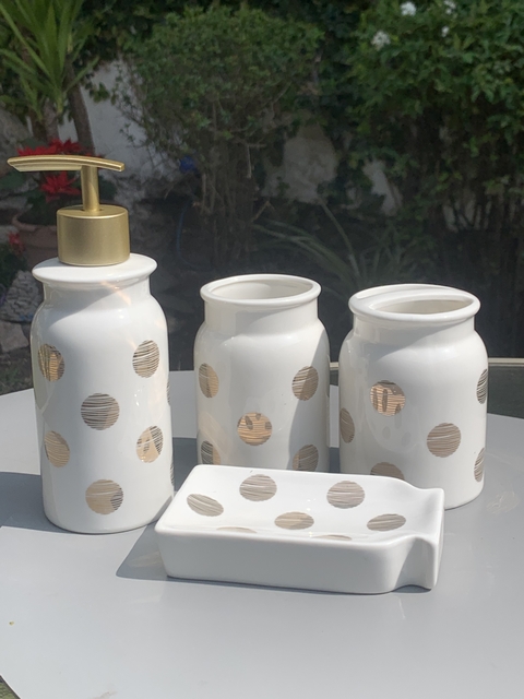 SET DE BAÑO CIRCLE GOLD (1201506)