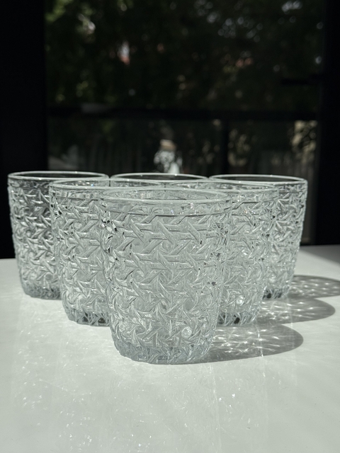 SET X 6 VASOS DE VIDRIO SINGAPUR 9X8 CM (1202517)