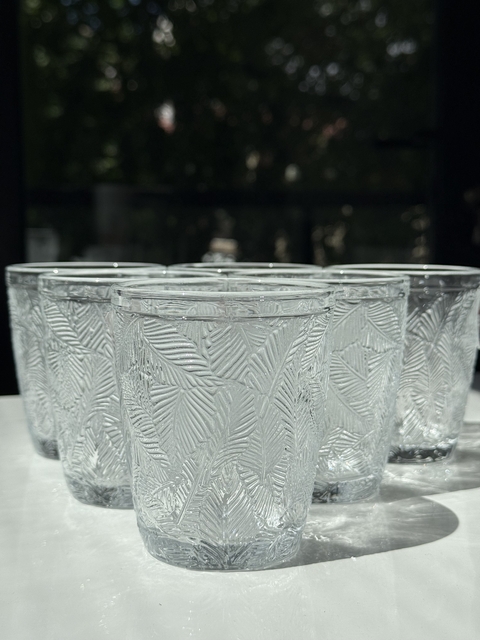 SET X 6 VASOS DE VIDRIO AMAZONA 10X8 CM (1202518)
