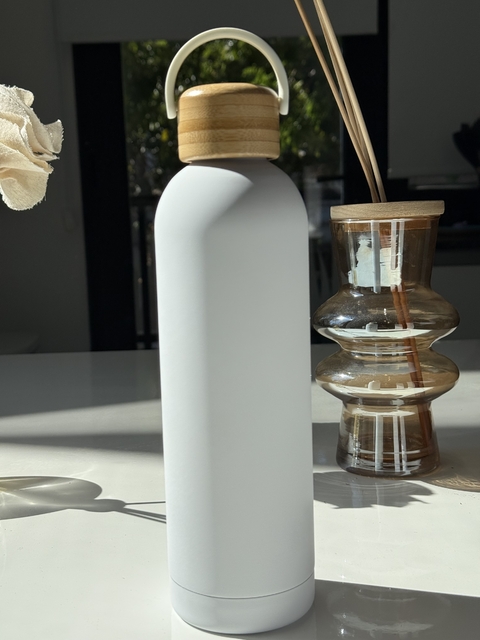 BOTELLA DEPORTIVA TERMICA BAMBOO 750 CC WHITE (RM2735WH) - comprar online
