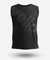 Camiseta regata feminina Vello preta diagonal