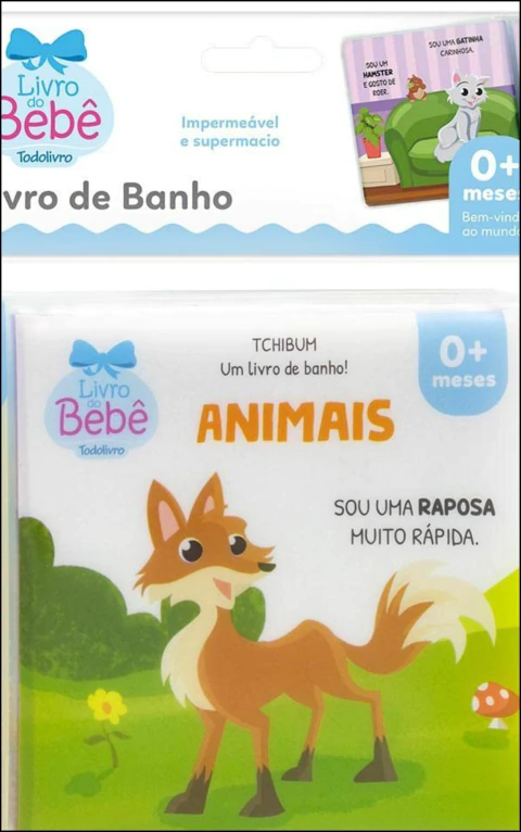 Livro de banho - animais