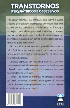 Transtornos psiquiátricos e obsessivos - livrariaCX - Chico Xavier