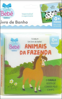 Livro de banho - animais da fazenda