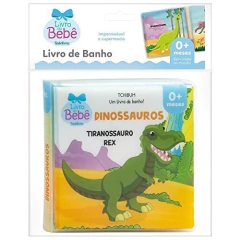 Livro de banho - dinossauros - livrariaCX - Chico Xavier