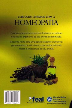 Curando animais com a homeopatia - livrariaCX - Chico Xavier